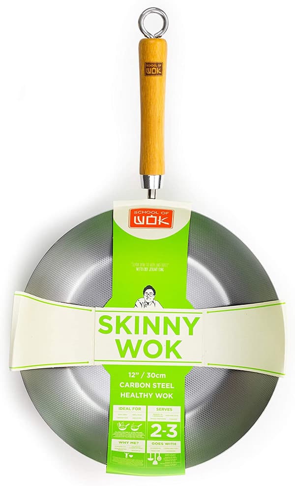 School Of Wok Skinny Wok Kolstål 30cm