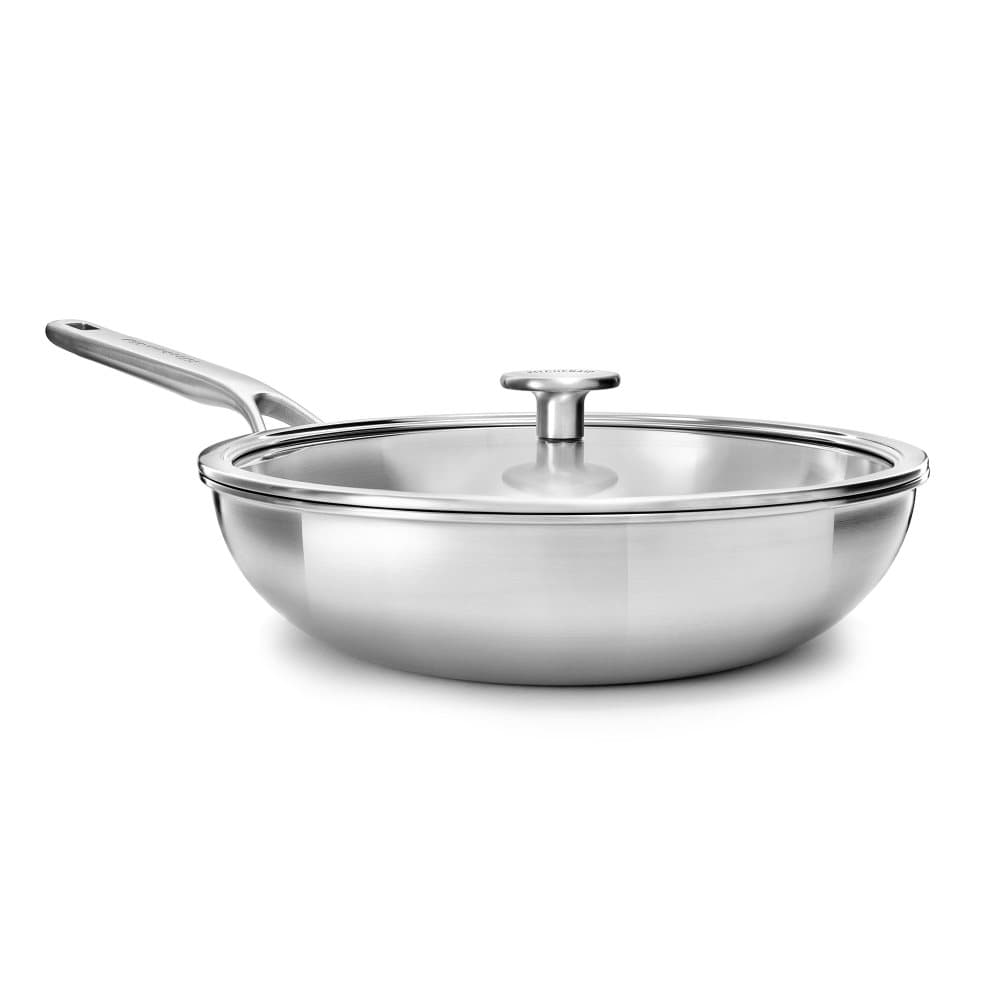 KitchenAid Wok i rostfritt stål med flera lager 28 cm - 3,6 liter