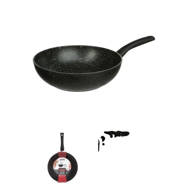 Smidd aluminium wok "Caractère" 28 cm Secret de Gourmet