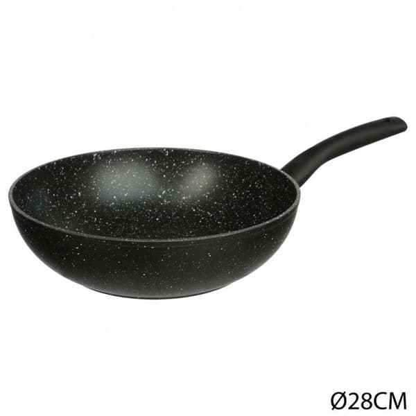 Smidd aluminium wok "Caractère" 28 cm Secret de Gourmet