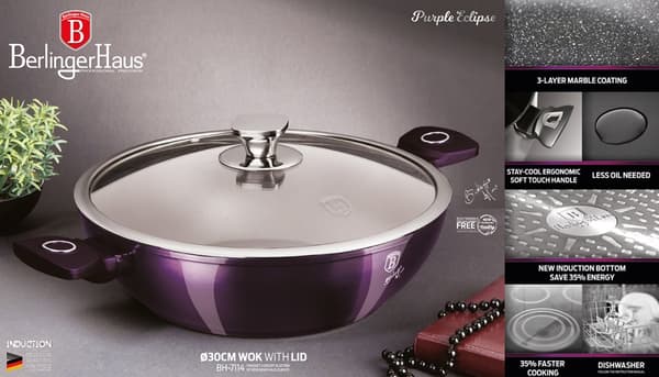 GRANIT WOK 30cm BERLINGER HAUS BH-7114