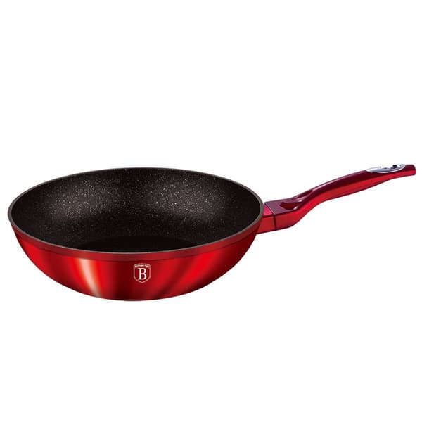 GRANIT WOK 28cm BERLINGER HAUS LINE BH-1267 BURGUNDY