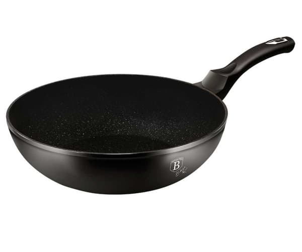 GRANIT WOK 28cm BERLINGERHAUS SORT SØLV BH-1848