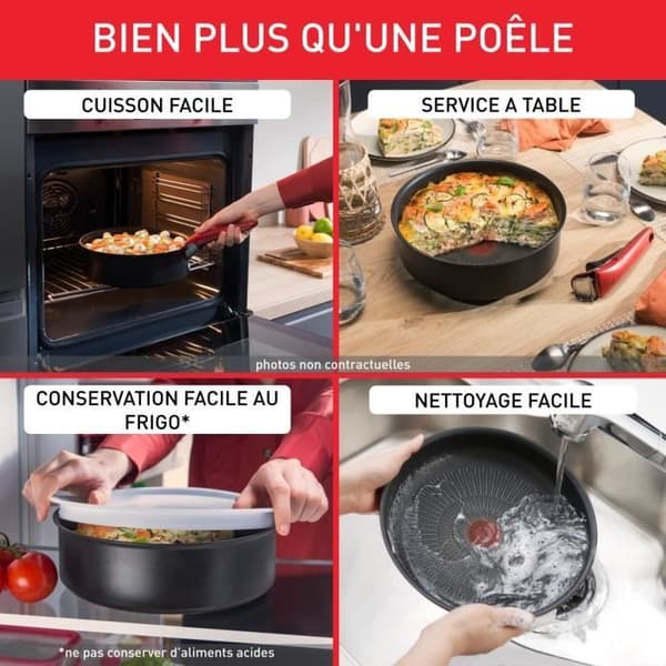 Stekpanna / stekpanna Tefal WOK FLÄKT 28 CM INGENIO ECO RESIST INDUCTION L3971902