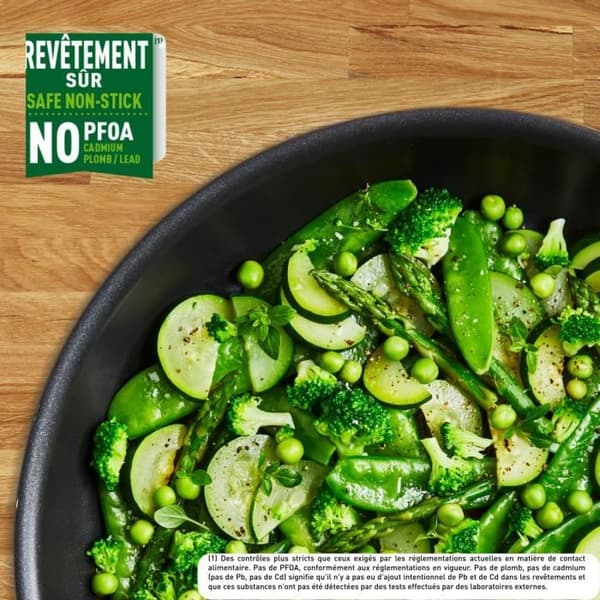 TEFAL INGENIO Easy Plus Wok 26 cm, Non-induktion, Non-stick beläggning, Made in France L1507702