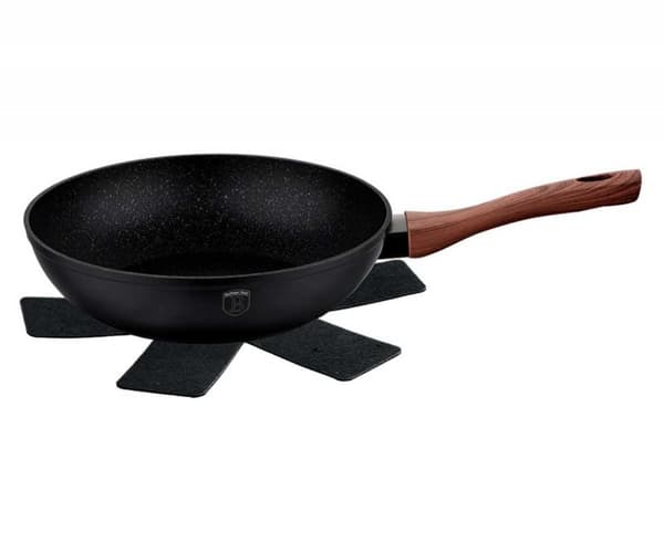 GRANIT WOK 28cm BERLINGER HAUS BH-1719 EBONY ROSENTRÆ
