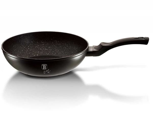 GRANIT WOK 28cm BERLINGERHAUS SORT SØLV BH-1848