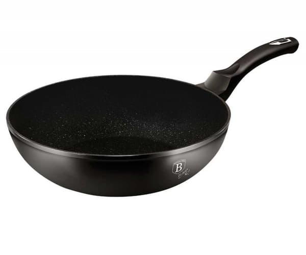 GRANIT WOK 28cm BERLINGERHAUS SORT SØLV BH-1848