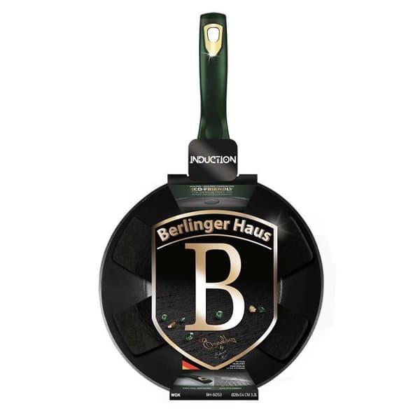 BERLINGER HAUS TITANIUM WOK BH-6053 EMERALD