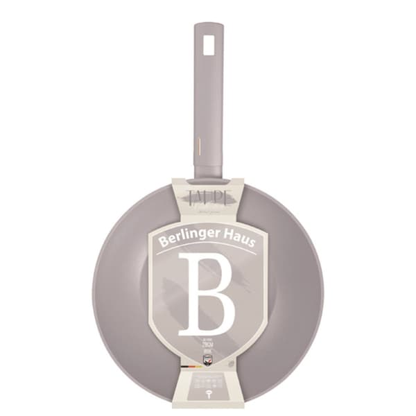 TITANIUM WOK 28cm BERLINGER HAUS BH-8093 TAUPE