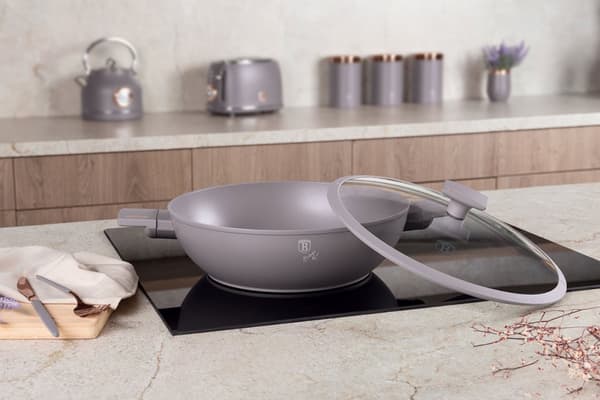 TITANIUM WOK MED LÅG 30cm BERLINGER HAUS BH-8095 TAUPE