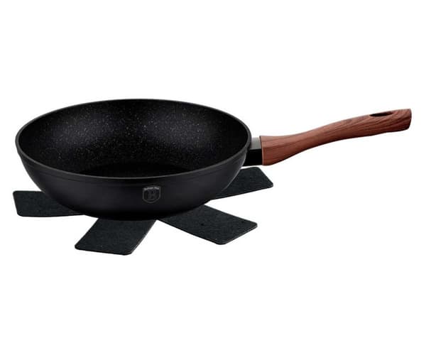 GRANIT WOK 28cm BERLINGER HAUS BH-1719 EBONY ROSENTRÆ