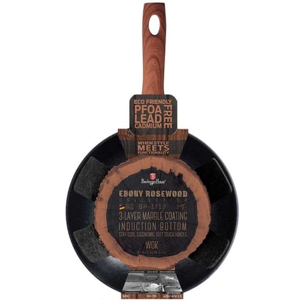 GRANIT WOK 28cm BERLINGER HAUS BH-1719 EBONY ROSENTRÆ