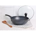 Miniatyrbild 3 av 4: TD® elektrisk induktion wok rostfritt stål non-stick panna med lock stor kapacitet individuell fondue chinoise kökskastrull