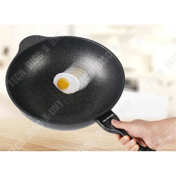 TD® elektrisk induktion wok rostfritt stål non-stick panna med lock stor kapacitet individuell fondue chinoise kökskastrull