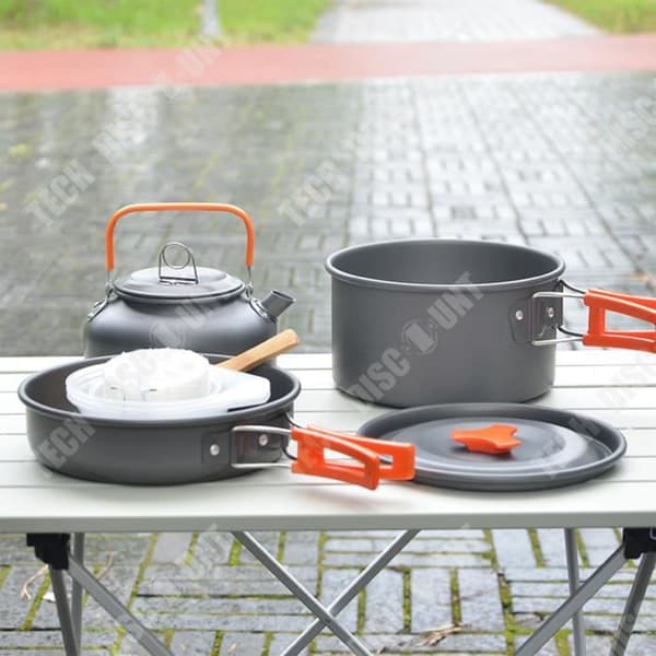 TD® Campingtillbehör,Set för campingkök, Gångredskap, Köksredskap, Spis - Typ 2 Oran