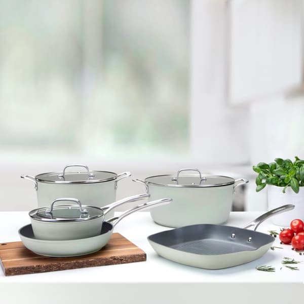 Wok non-stick 30 cm i smidd aluminium Laura Ashley - Salvia blad - Induktionskompatibel från Pendeford