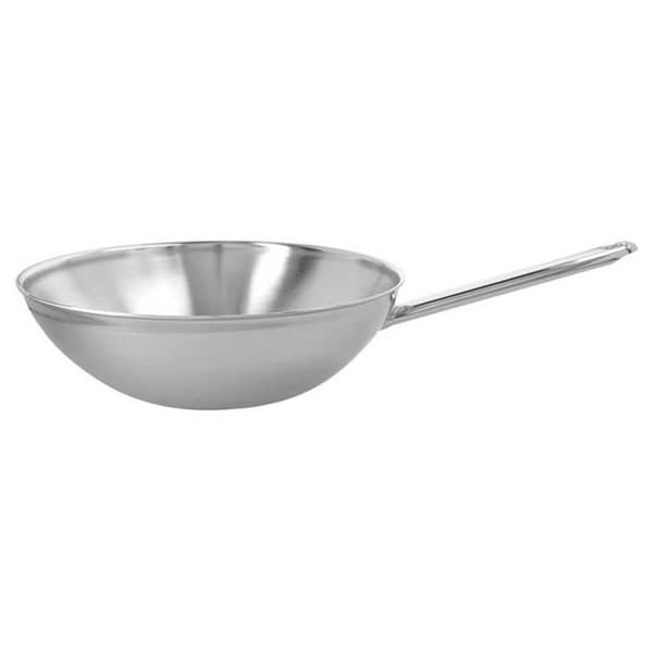 Wok - Demeyere - 52930 - 30 cm - Platt botten - Inox - 4,8 l