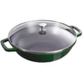 Miniatyrbild 3 av 3: STAUB Wok med Glaslock 30 cm Basilika