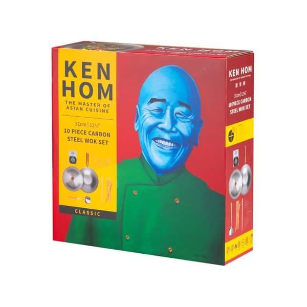 Ken Hom wokset Ken Hom 10 stycken 31 cm svart kolstål