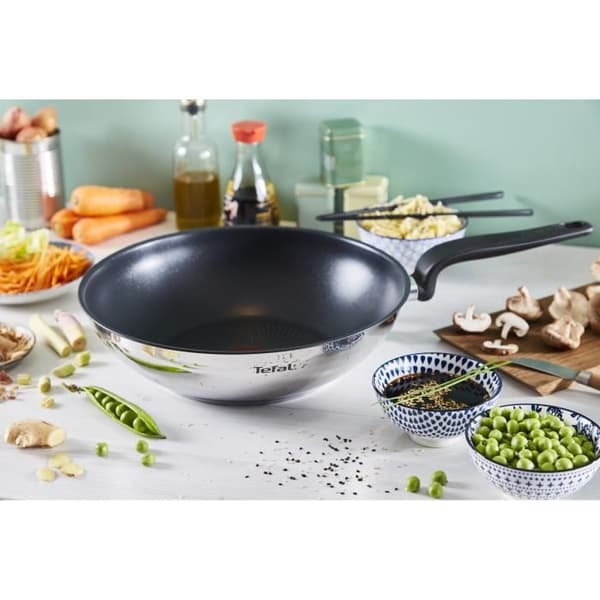 Rostfri Wok 28Cm Primär E3091904 Tefal