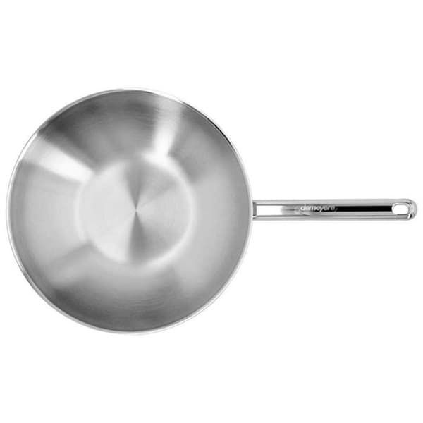 Wok - Demeyere - 52930 - 30 cm - Platt botten - Inox - 4,8 l