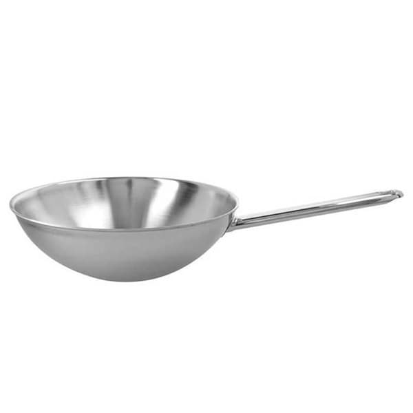 Wok - Demeyere - 52926 - 26 cm - Inox - Kompatibel med alla spisar och diskmaskin
