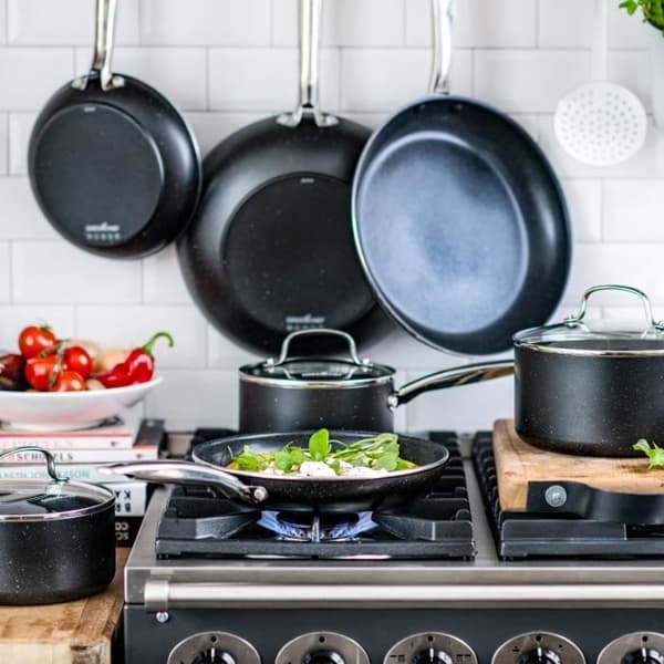 GREENCHEF Berlin Rocks Wok - Alla brännare + induktion - Ø 28 cm - Keramik