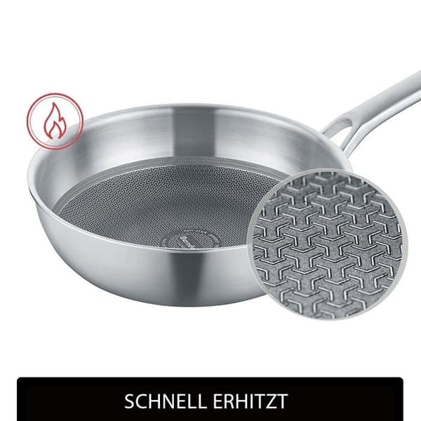 Berndes Wok Tricion Resist Wok 26 cm Wok med lock 3,4 l Alla värmekällor inklusive induktion Non-stick beläggning