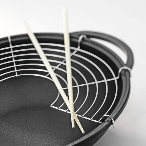 Berndes 074982 Bonanza Wok med Glaslock och Tillbehör 32 cm, Aluminiumgjutning, Grå, 38 x 36 x 15 CM