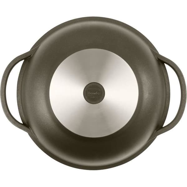 Berndes 074982 Bonanza Wok med Glaslock och Tillbehör 32 cm, Aluminiumgjutning, Grå, 38 x 36 x 15 CM