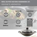 Miniatyrbild 2 av 3: Berndes Bonanza Wok med glaslock och aluminiumtillbehör, svart, 32 cm, induktion