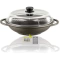 Miniatyrbild 1 av 3: Berndes Bonanza Wok med glaslock och aluminiumtillbehör, svart, 32 cm, induktion