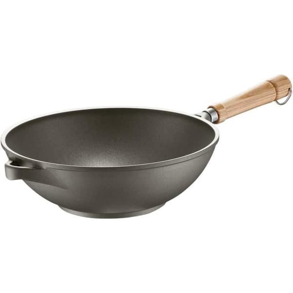 Wokpanna - Berndes - Veggi Wok Bonanza - 28 cm - 3-lagers non-stick - Trähandtag