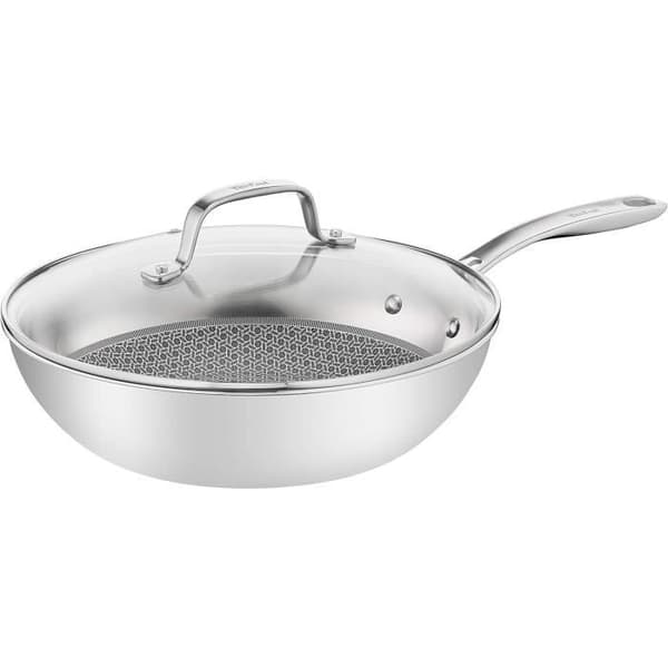 Tefal Eternal Mesh E49716 Wokpanna i rostfritt stål 28 cm