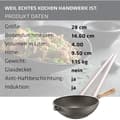 Miniatyrbild 3 av 4: Wokpanna - Berndes - Veggi Wok Bonanza - 28 cm - 3-lagers non-stick - Trähandtag