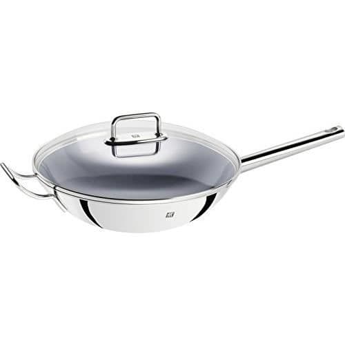 ZWILLING 40992-032-0 Belagd wok, rostfritt stål, polerat rostfritt stål, 32 cm 40992-032-0