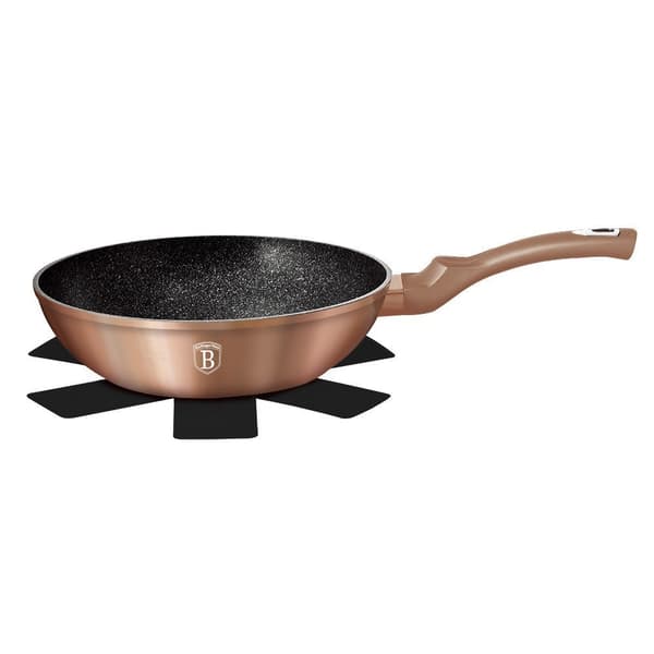 Granit Wok Stegepande 30cm Berlinger Haus Bh-6171 Rosaguld Lumarko!