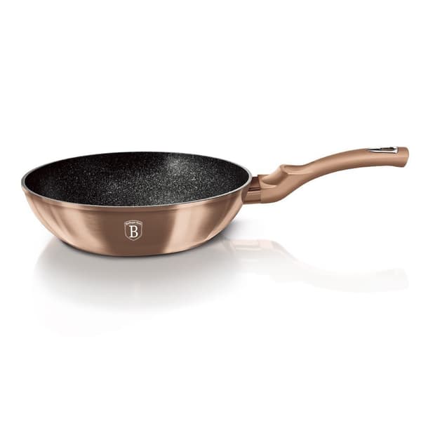 Granit Wok Stegepande 30cm Berlinger Haus Bh-6171 Rosaguld Lumarko!