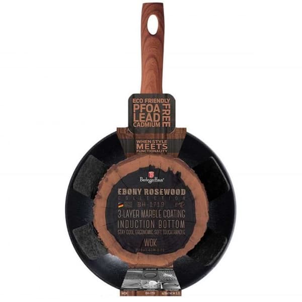 WOK 28 cm GRANIT BERLINGER HAUS BH-1719 EBONY ROSEWOOD