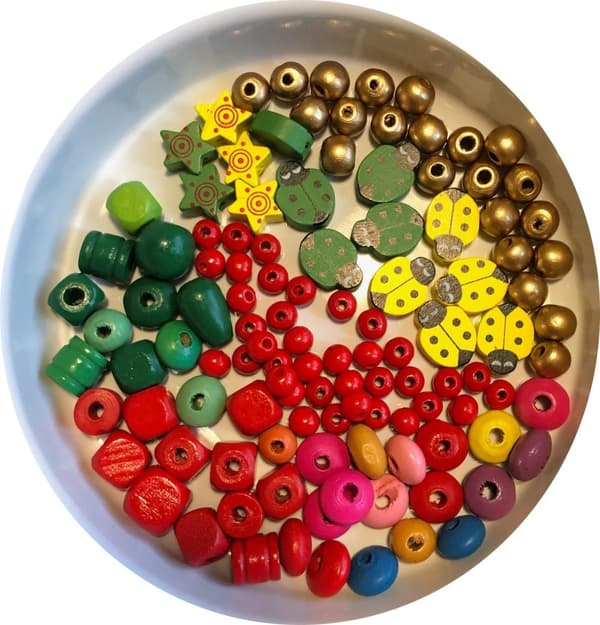paket allt i ett testa pyssel pärlor flerfärg