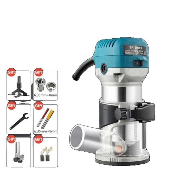 Træfræser, 2000W Strøm, 40000RPM Hastighed, 2000W 220V Sort