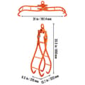 Miniatyrbillede 2 af 2: Log Skidding Tongs, Heavy Duty Steel, Læsningsevne,28in 4 Kløft Rotations