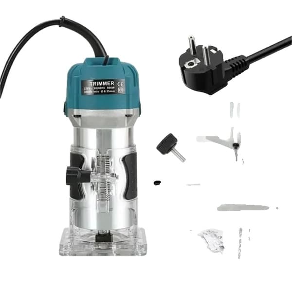 Puutavaran jyrsinkone, 800W teho, 30000RPM nopeus, EU-pistoke