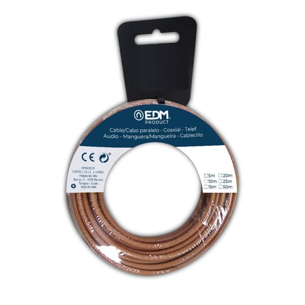 Kabel EDM 28572 Brun 6 mm 10 m