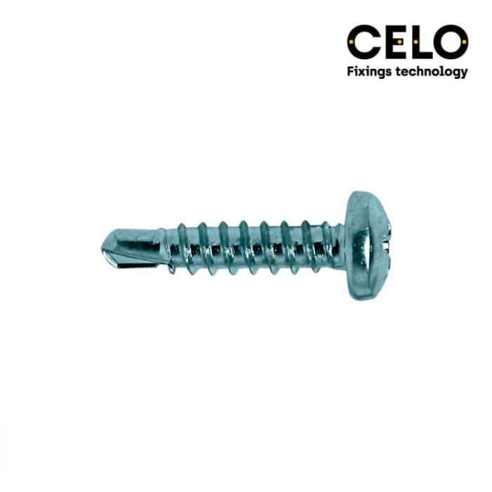 Phillips kupolformad självborrande skruv din / ref 7504n 3,5 x 13 zink - låda med 500 st