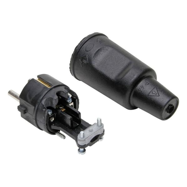 Socket plug kopp Svart IP44 16 A