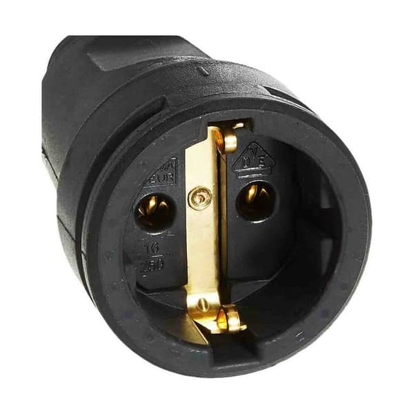 Plug-in base Kopp Antenni Musta 250 V 16 A