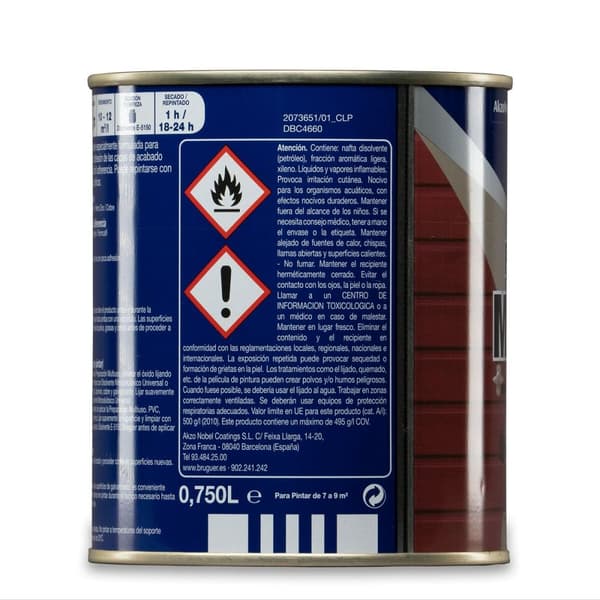 Overflateforbereder Bruguer 5355523  Flerbruk Skriver Hvit 750 ml Matt