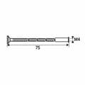 Pikkukuva 4 / 4: Monileikattu läpipultti EDM 85633 TRN02 Teräs M4 x 75 mm (4 osaa)